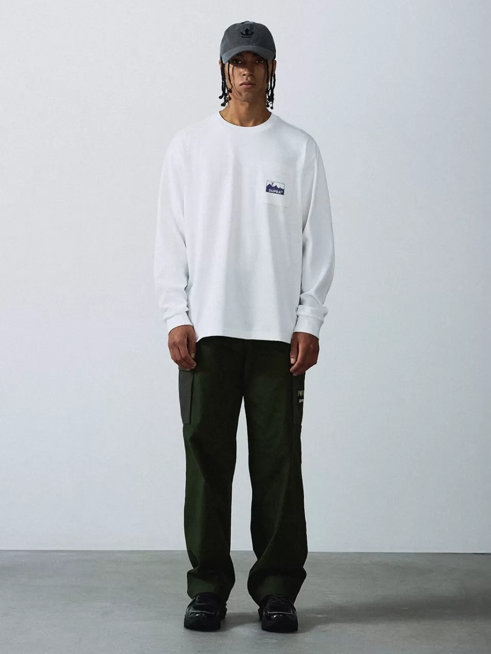 T-Shirts^SUPRA Basic one-pocket long-sleeved T-shirt