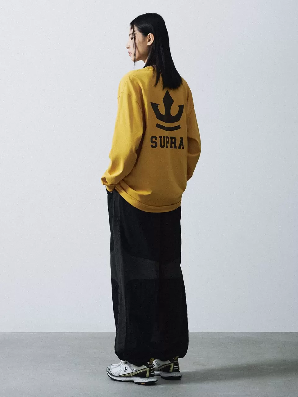 T-Shirts^SUPRA Big Crown Logo Long-Sleeved T-Shirt