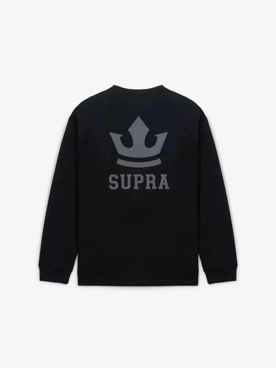 Hoodie^SUPRA Big Crown Logo Long-Sleeved T-Shirt