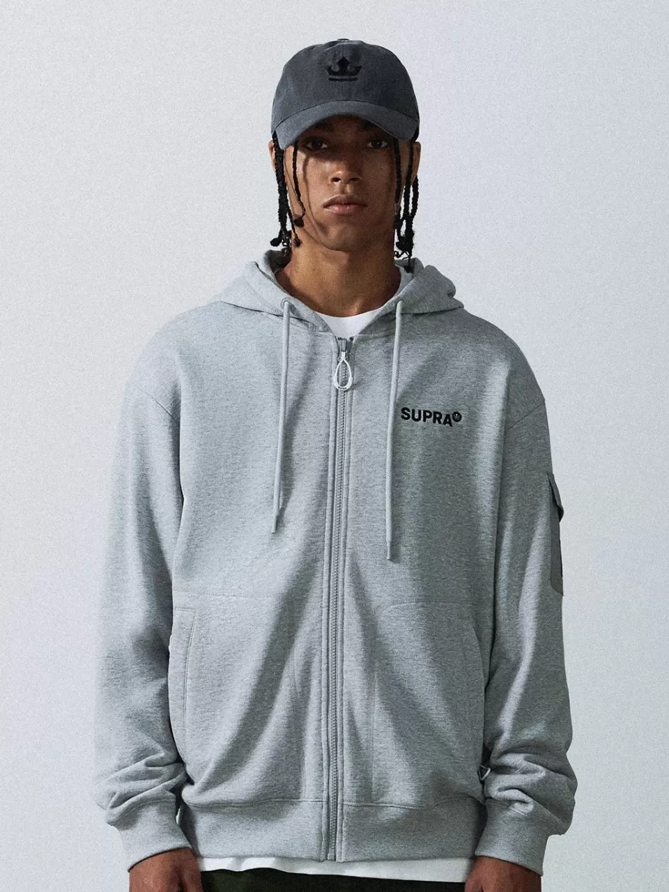 Zip-Up^SUPRA Casual Hood Zip-Up Set-up