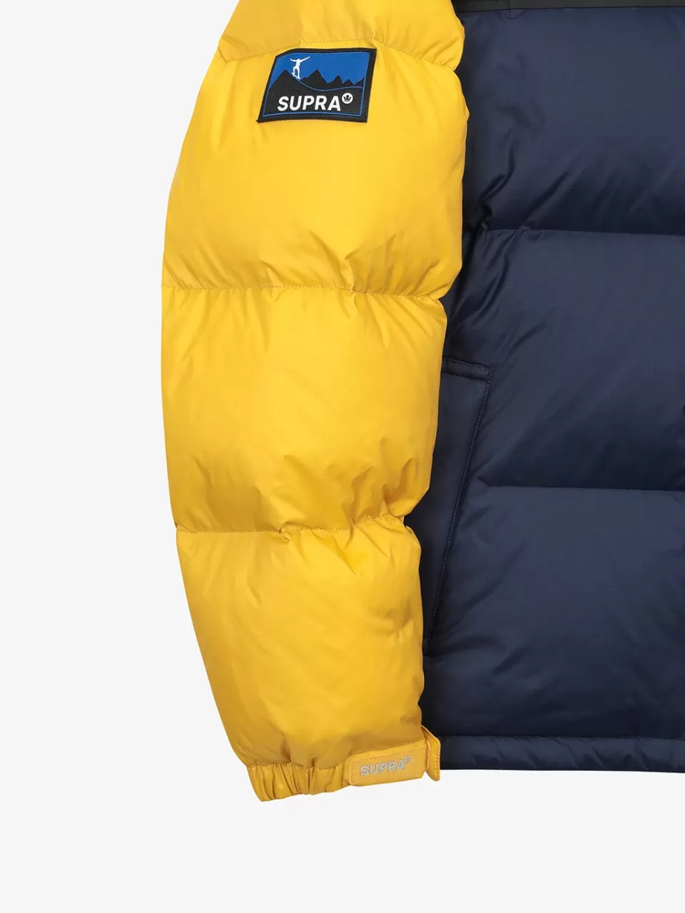 Down^SUPRA Color Block Short Down Jacket