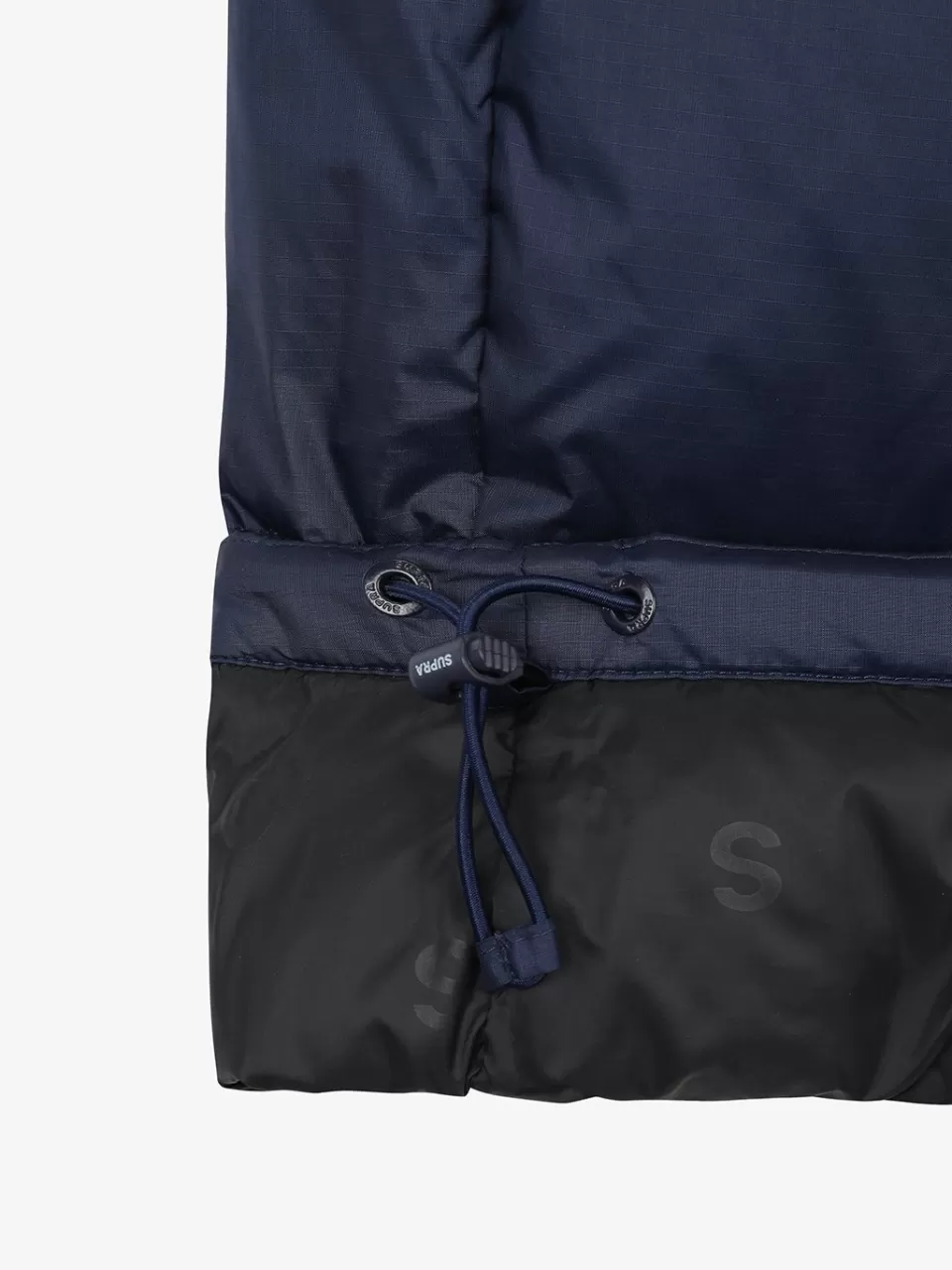 Down^SUPRA Color Block Short Down Jacket