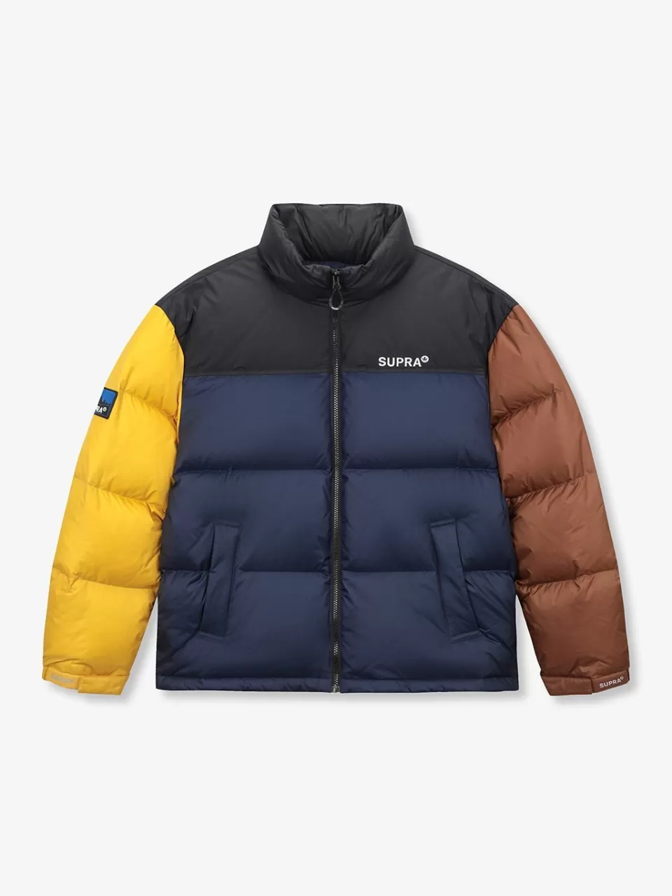 Down^SUPRA Color Block Short Down Jacket