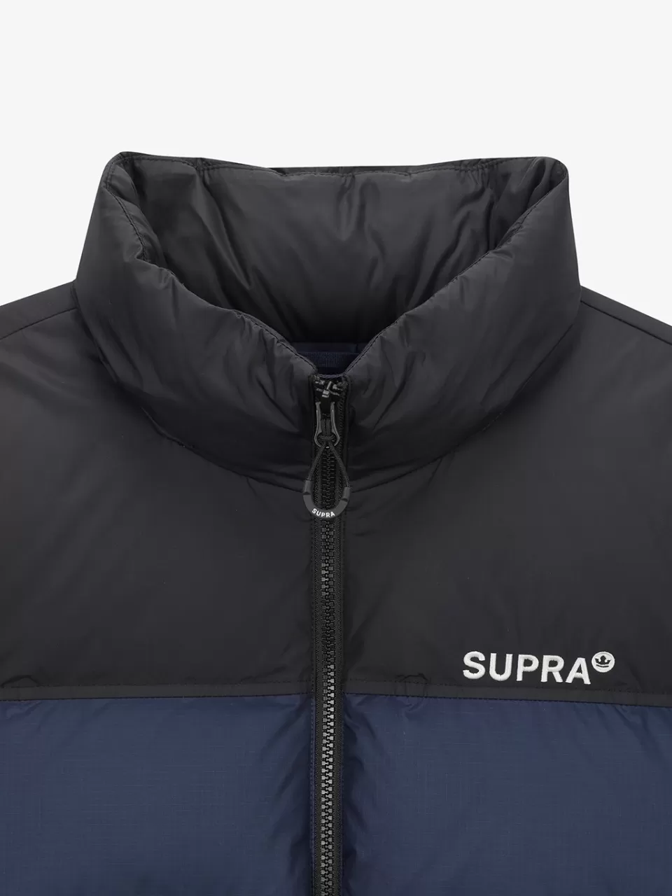 Down^SUPRA Color Block Short Down Jacket