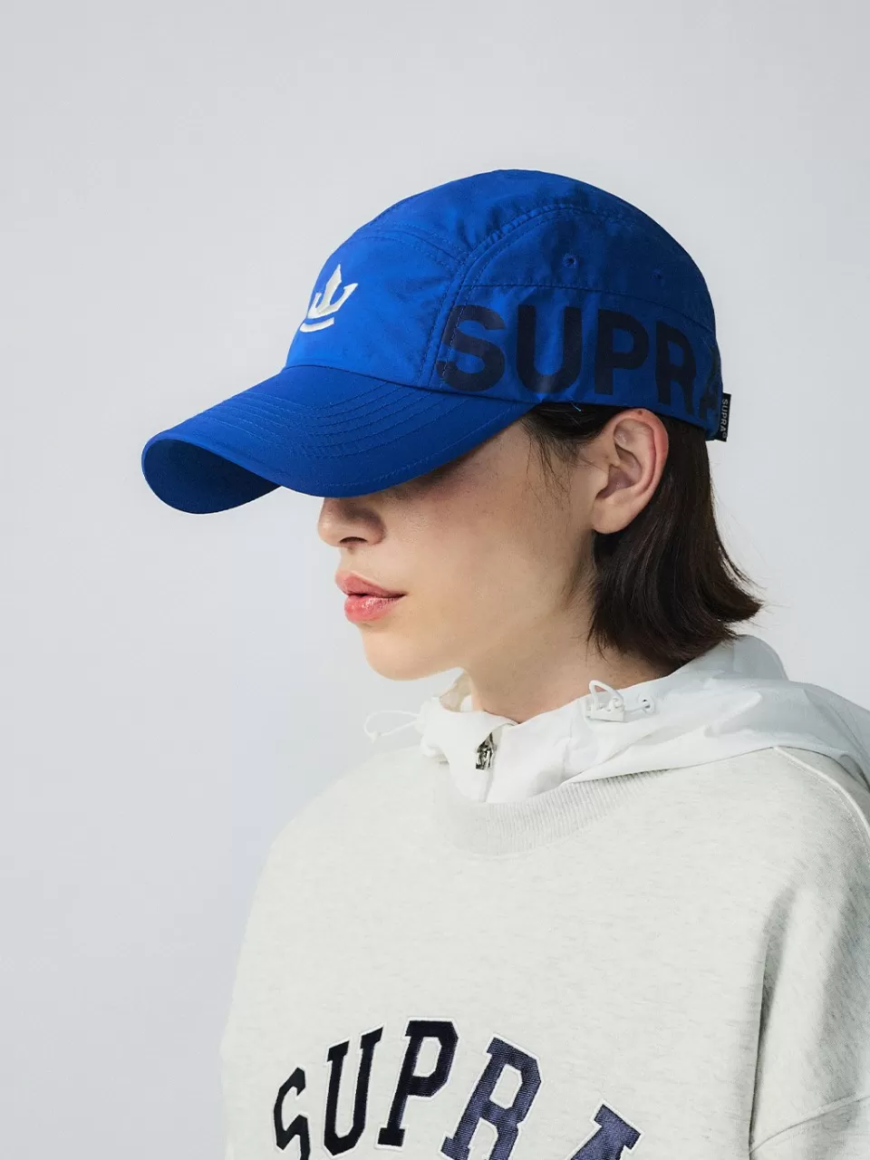 Ball Cap^SUPRA Crown Logo Point Basic Camp Cap