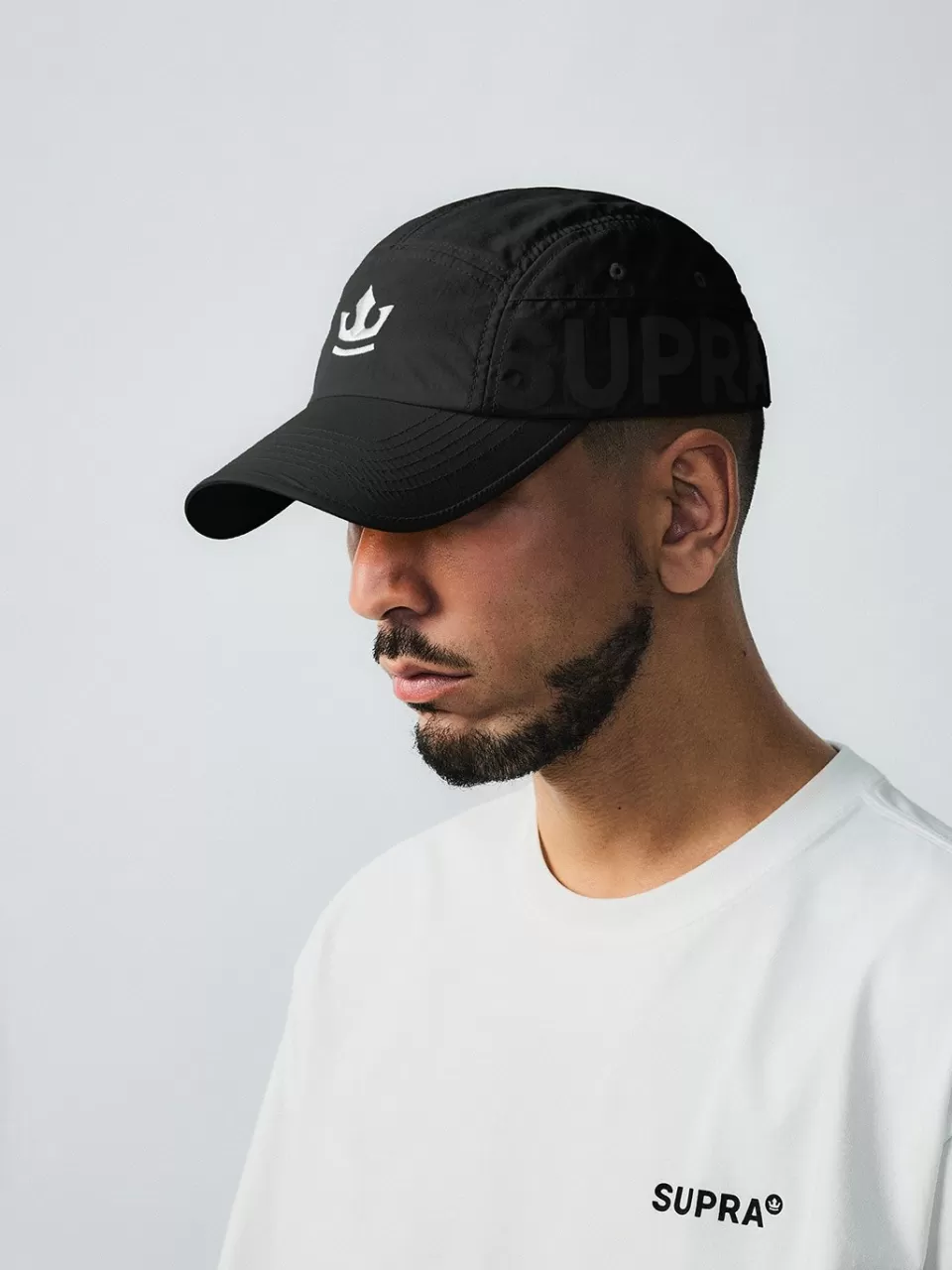 Ball Cap^SUPRA Crown Logo Point Basic Camp Cap