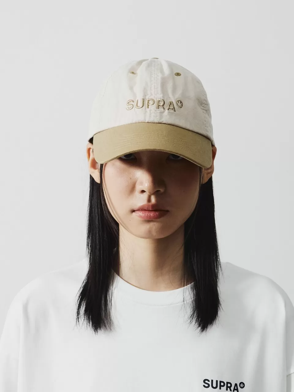 Ball Cap^SUPRA Crown Logo Point Color Block Unstructured Ball Cap