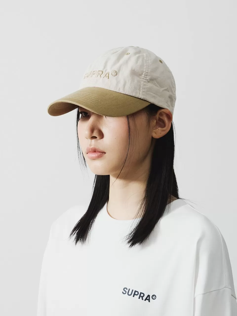 Ball Cap^SUPRA Crown Logo Point Color Block Unstructured Ball Cap