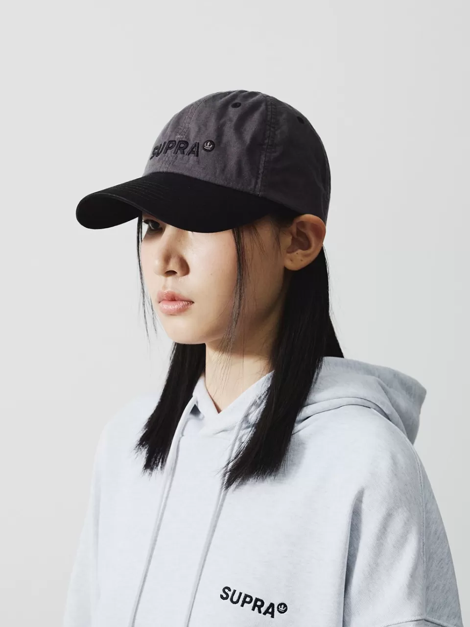 Ball Cap^SUPRA Crown Logo Point Color Block Unstructured Ball Cap
