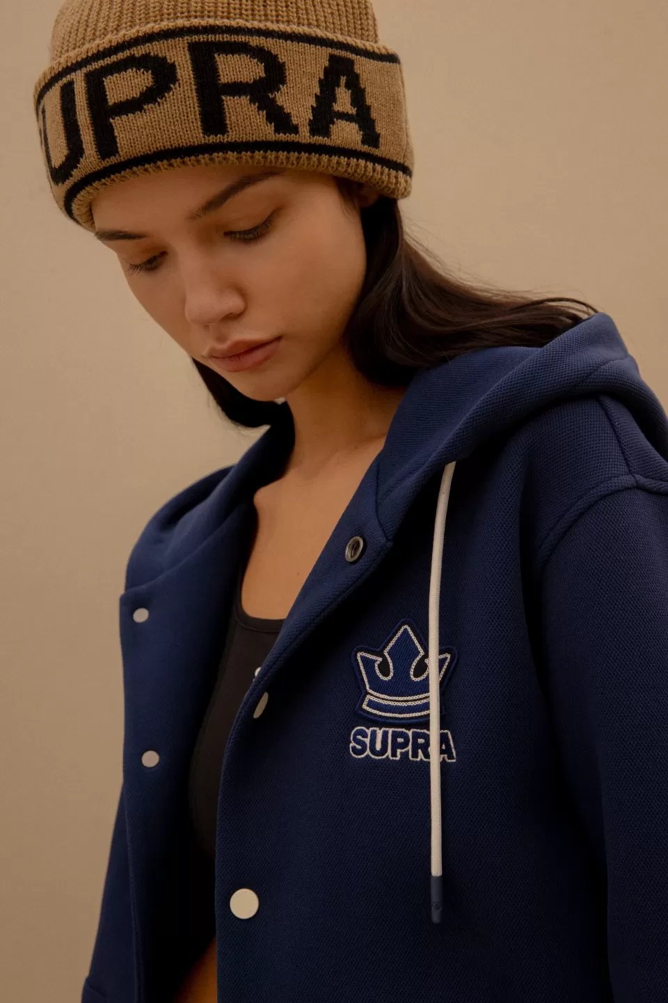 Beanie^SUPRA ESSENTIAL LOGO STRIPE BEANIE