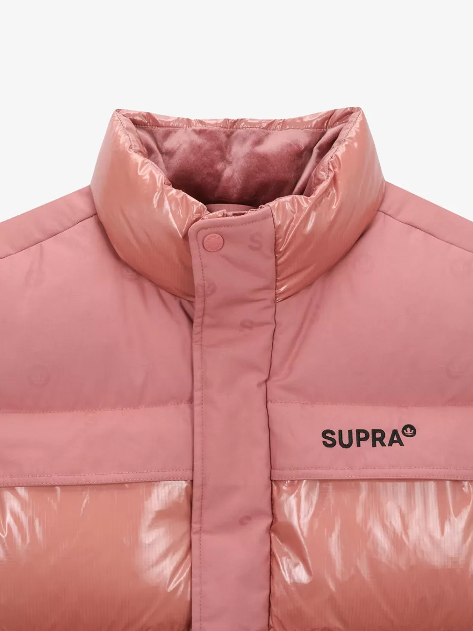 Light Down / Vest^SUPRA Jacquard Color Block Down vest