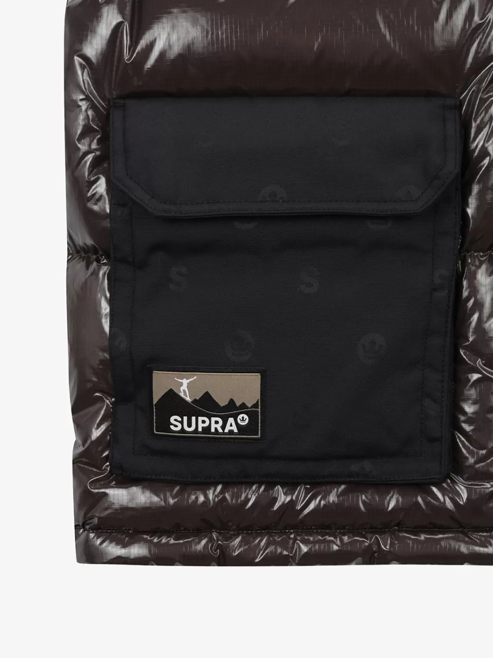 Light Down / Vest^SUPRA Jacquard Color Block Down vest