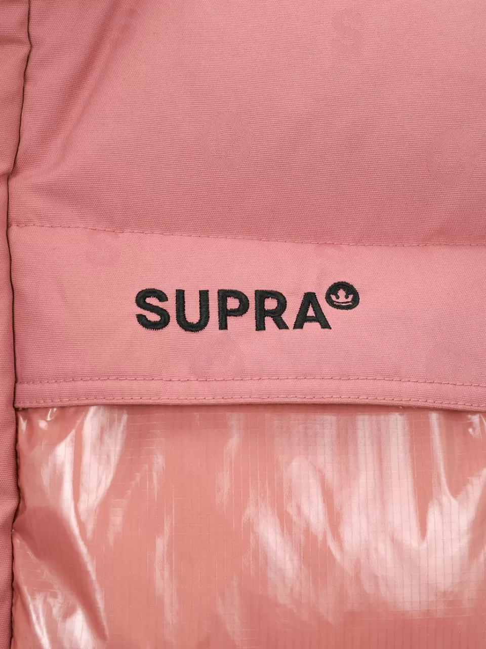 Light Down / Vest^SUPRA Jacquard Color Block Down vest