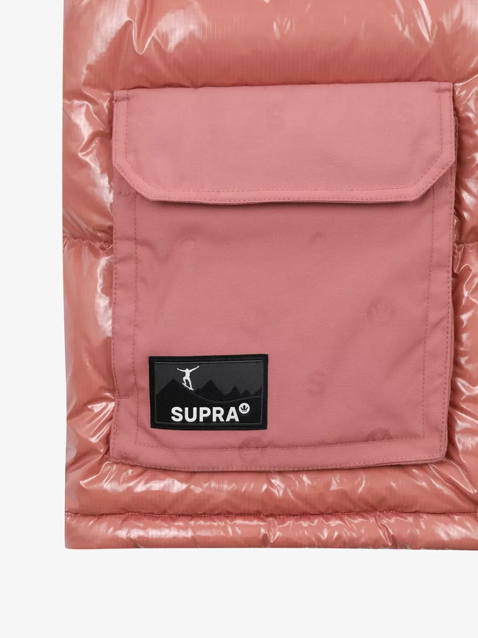 Light Down / Vest^SUPRA Jacquard Color Block Down vest