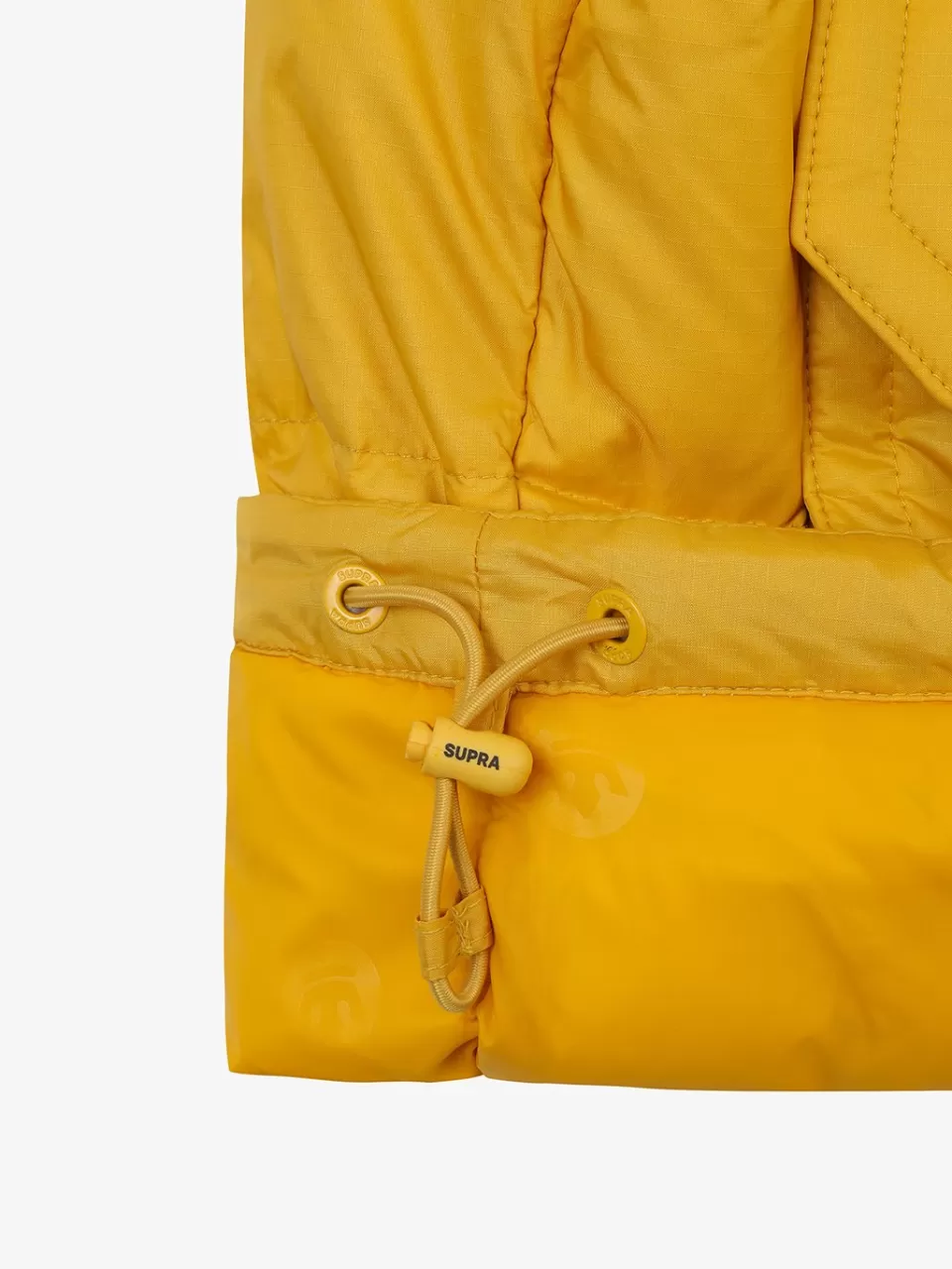 Down^SUPRA jacquard Color Block Short Down Jacket