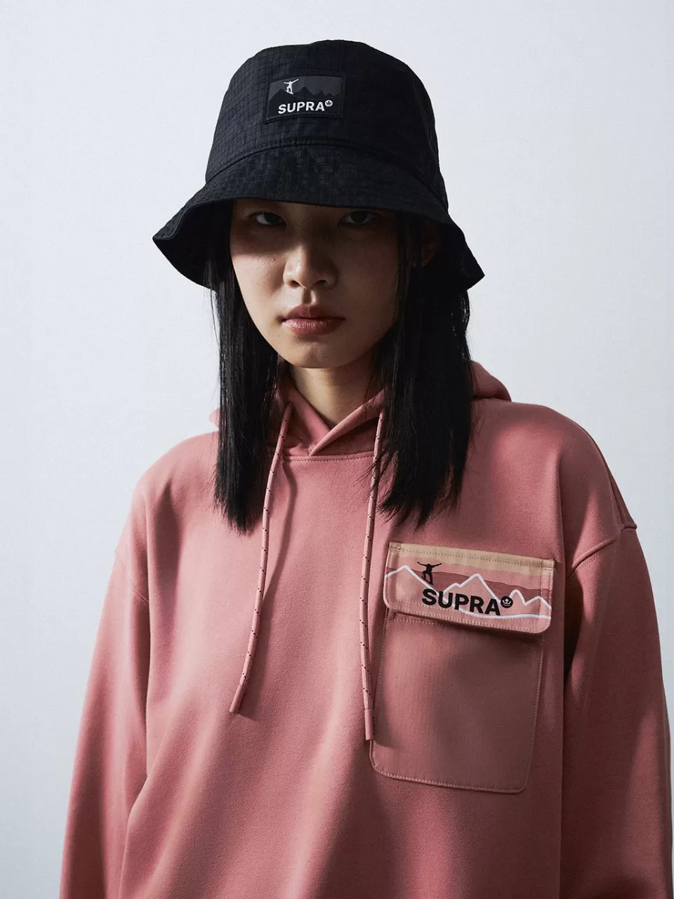 Bucket Hat^SUPRA Mountain SB Label Point Bucket Hat