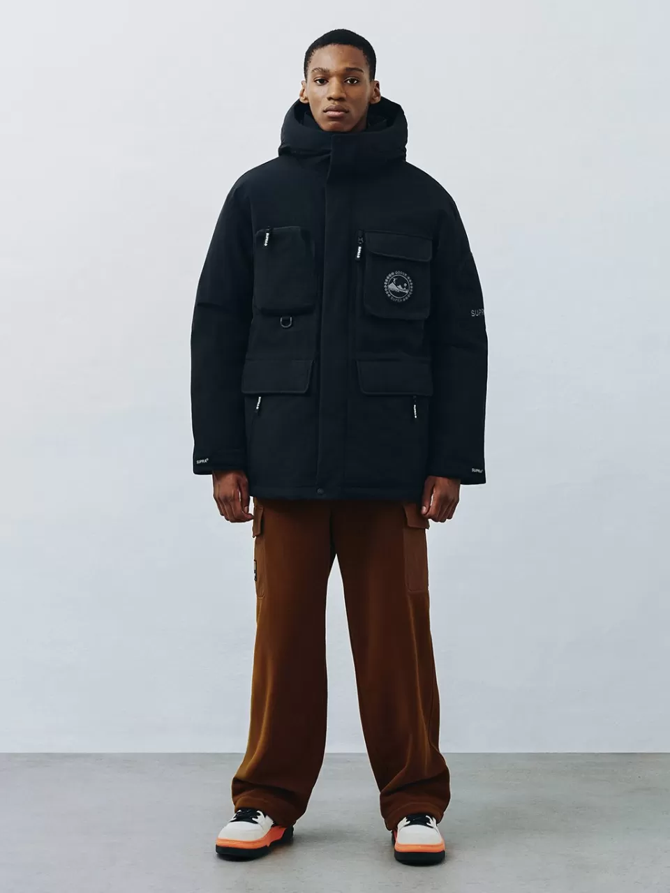 Down^SUPRA Pocket Mid Goose Down Jacket