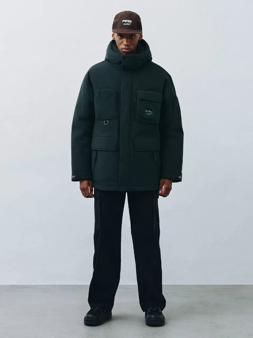 Down^SUPRA Pocket Mid Goose Down Jacket