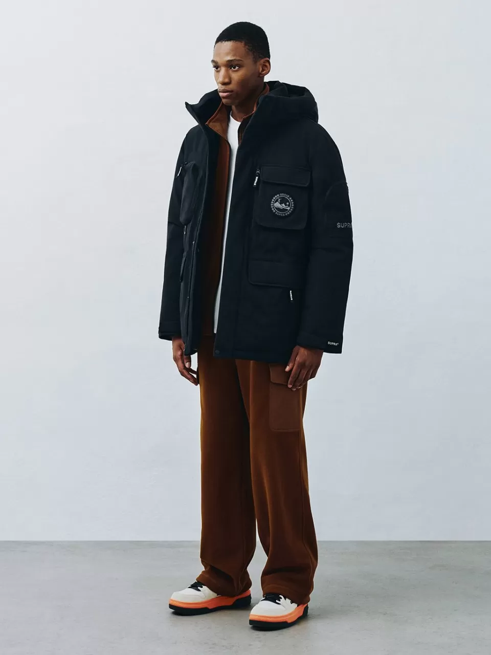 Down^SUPRA Pocket Mid Goose Down Jacket