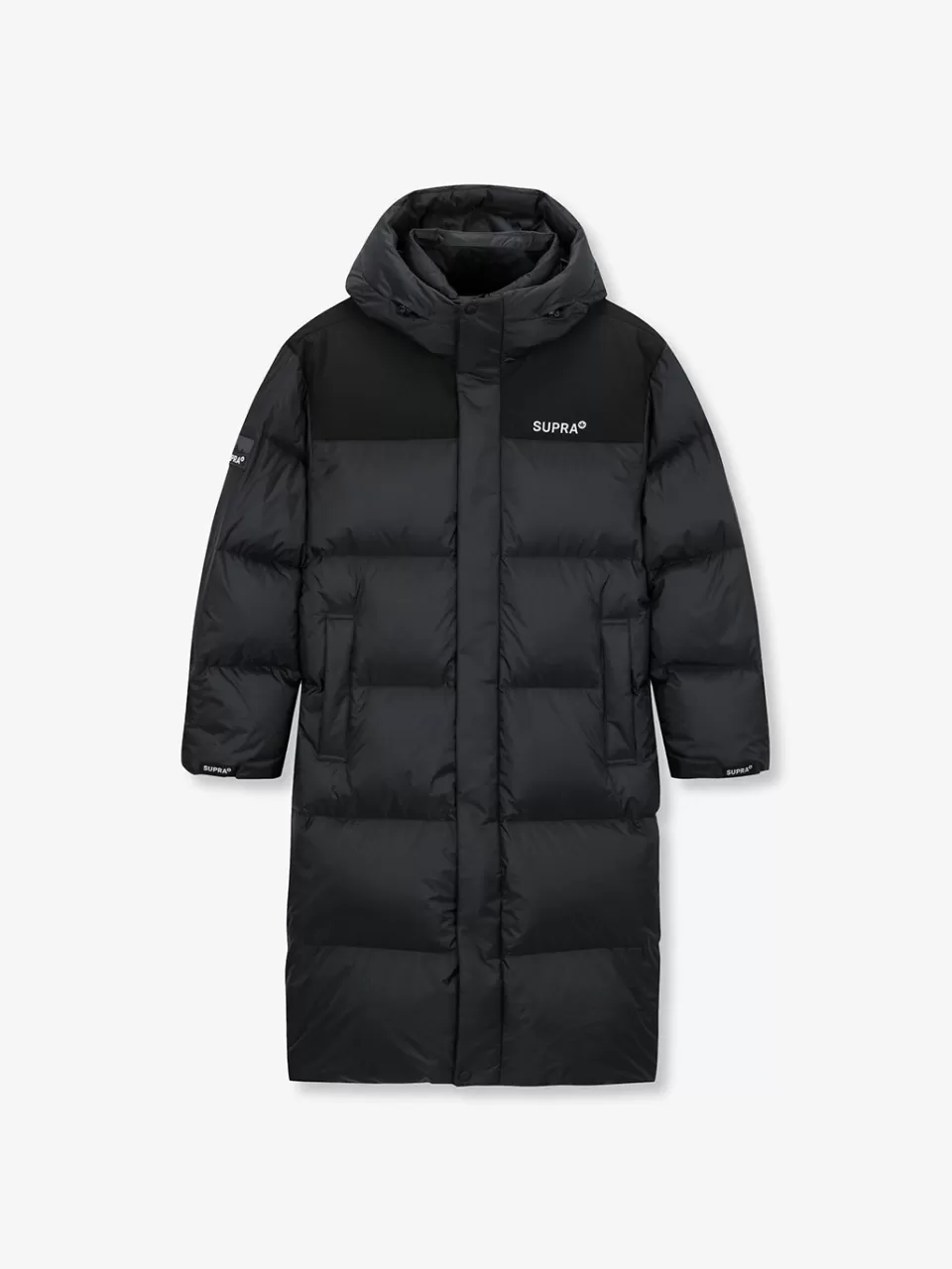 Down^SUPRA Ripstop Color Block Long Down Jacket