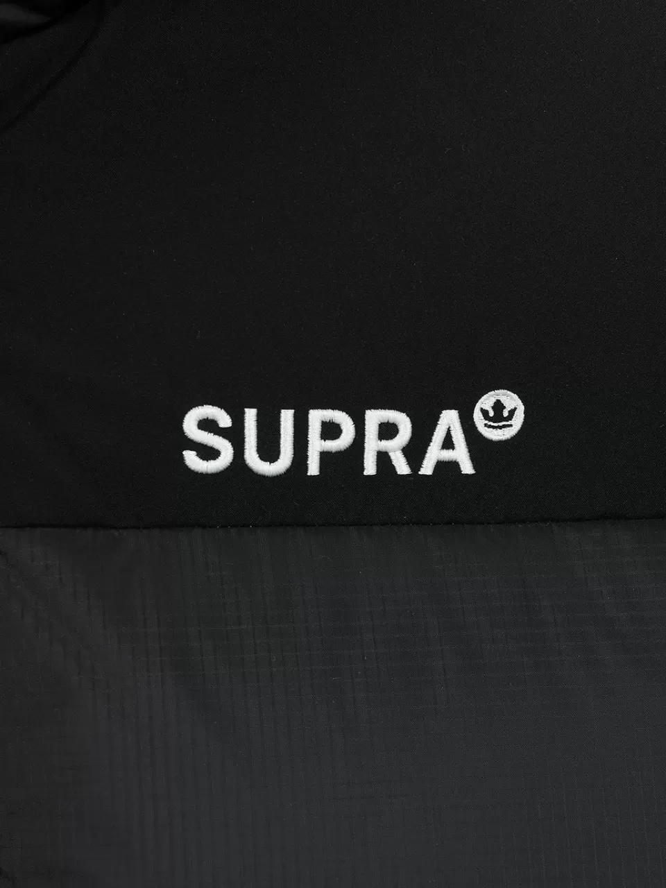 Down^SUPRA Ripstop Color Block Long Down Jacket