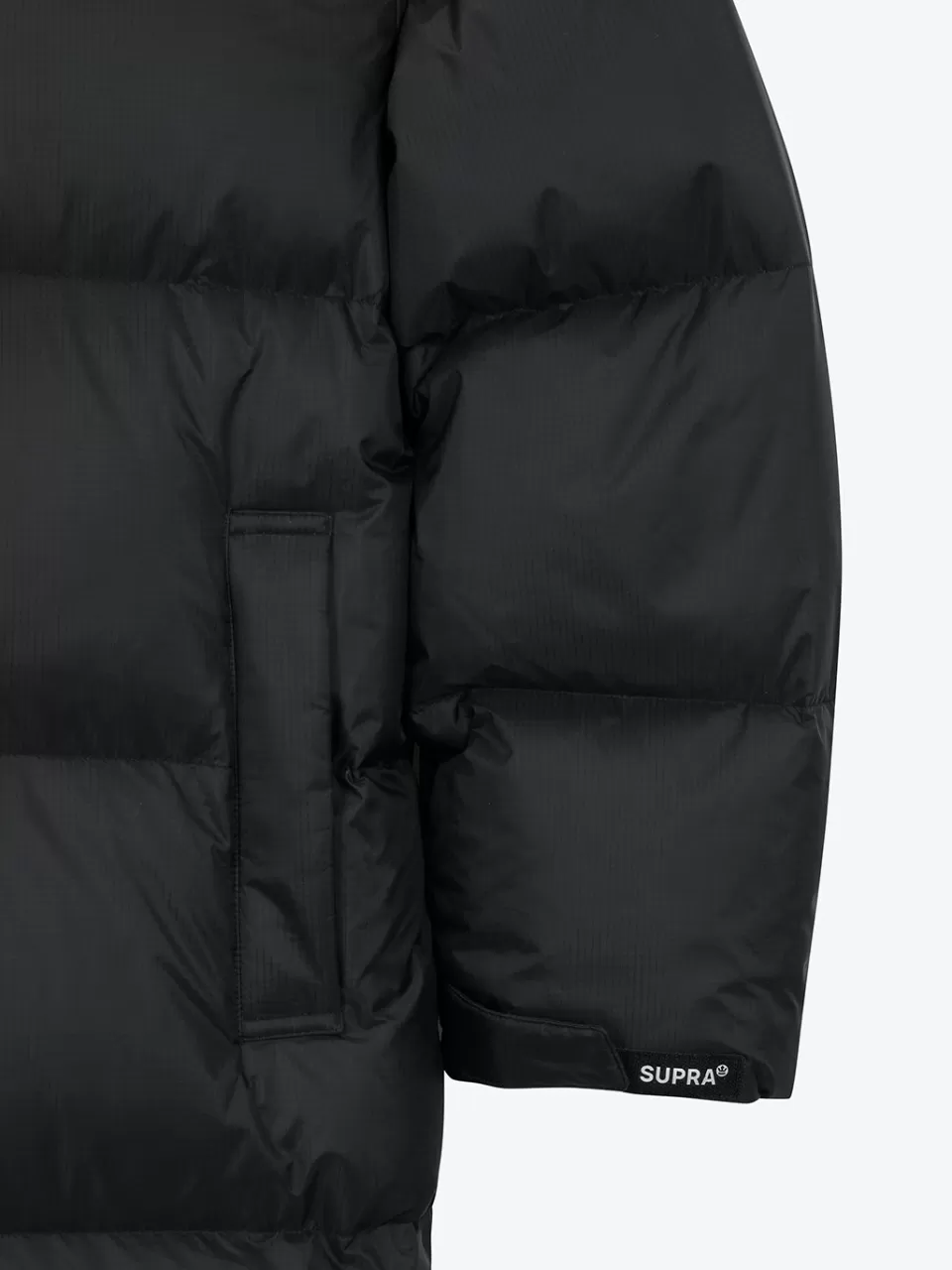 Down^SUPRA Ripstop Color Block Long Down Jacket
