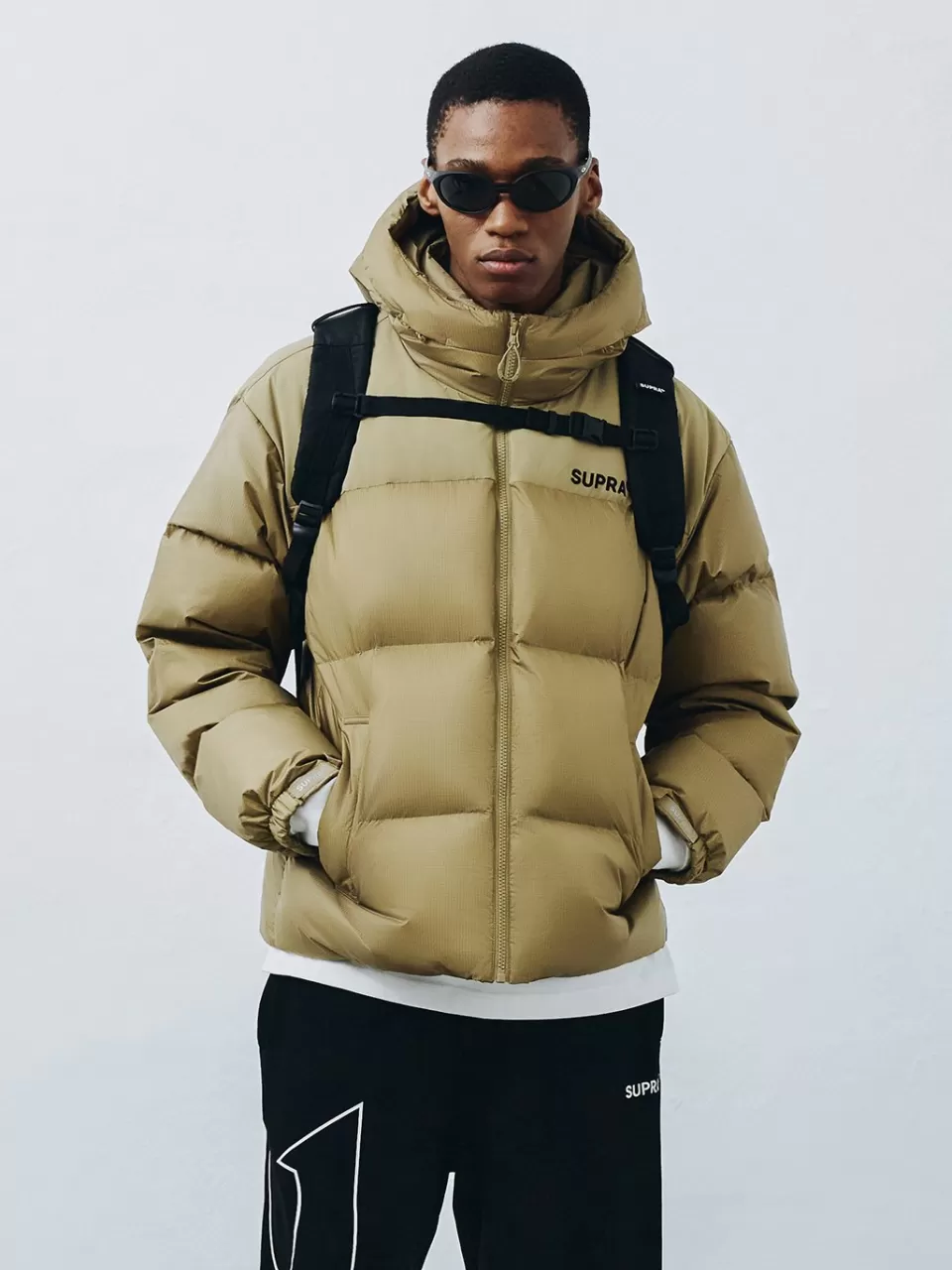 Down^SUPRA Ripstop Color Block Short Down Jacket