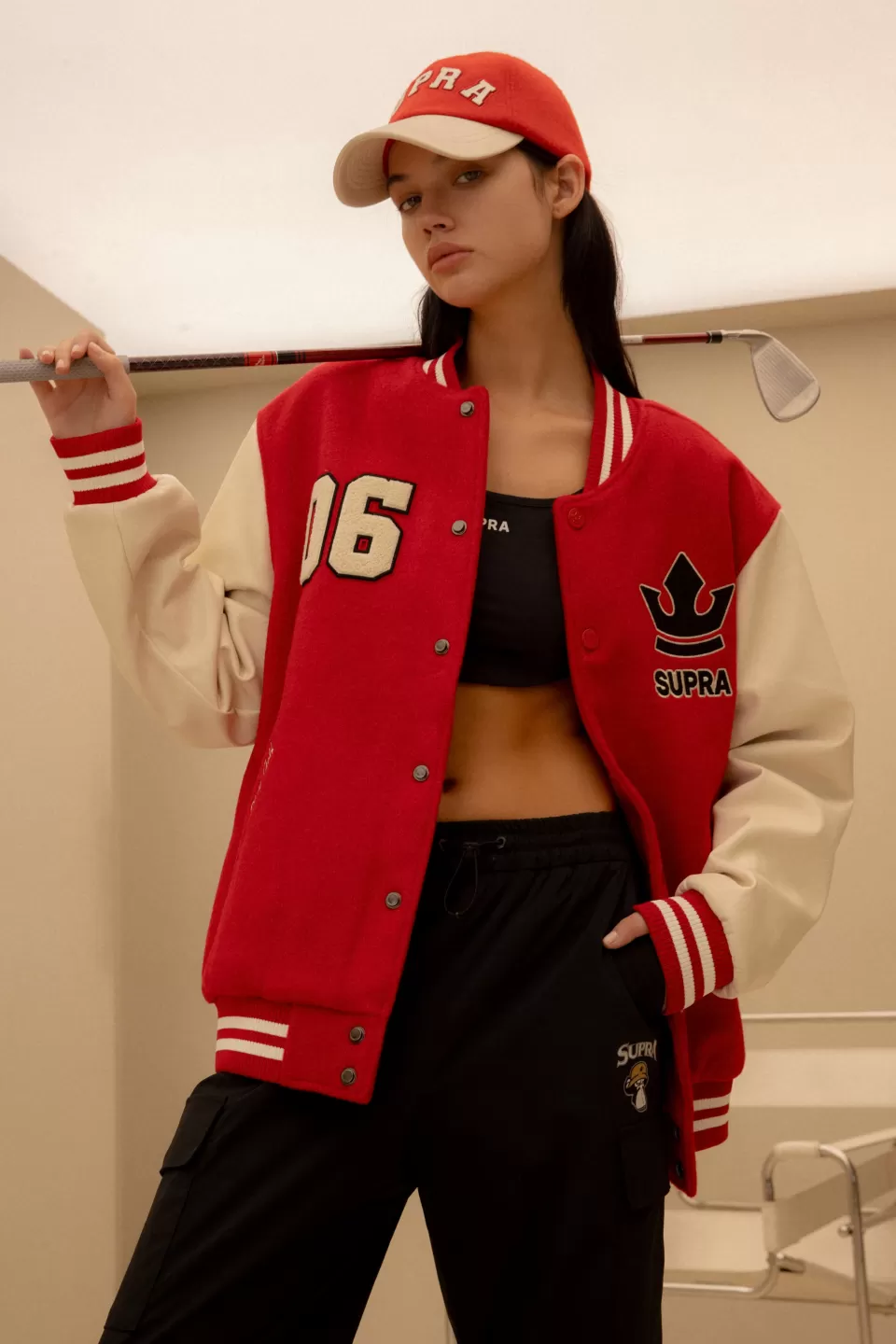Ball Cap^SUPRA VARSITY UNSTRUCTURED COLOR BLOCK CAP