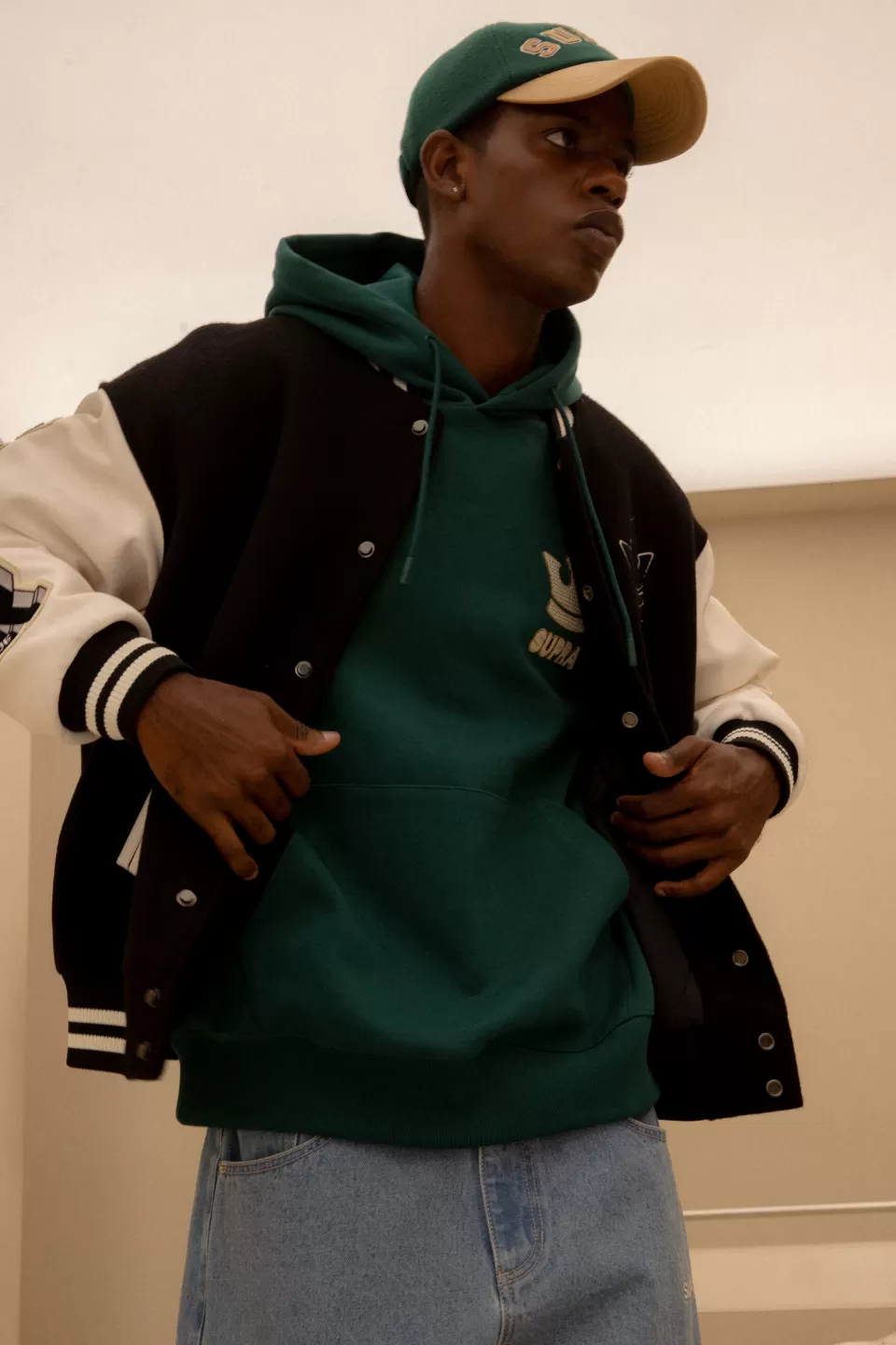Ball Cap^SUPRA VARSITY UNSTRUCTURED COLOR BLOCK CAP