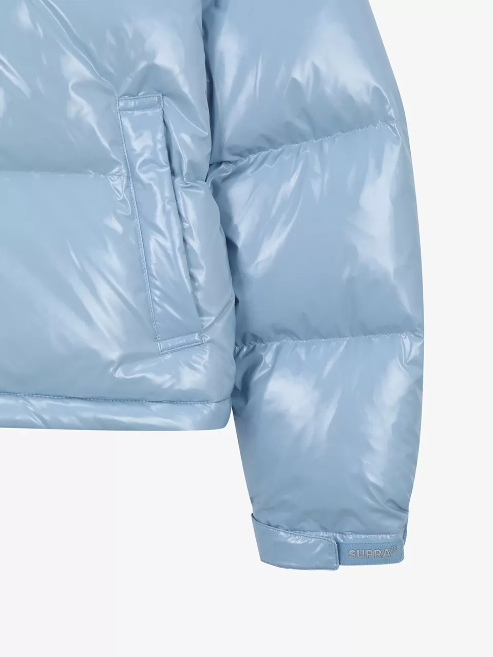 Down^SUPRA Women's Jacquard Color Block Short Down Jacket