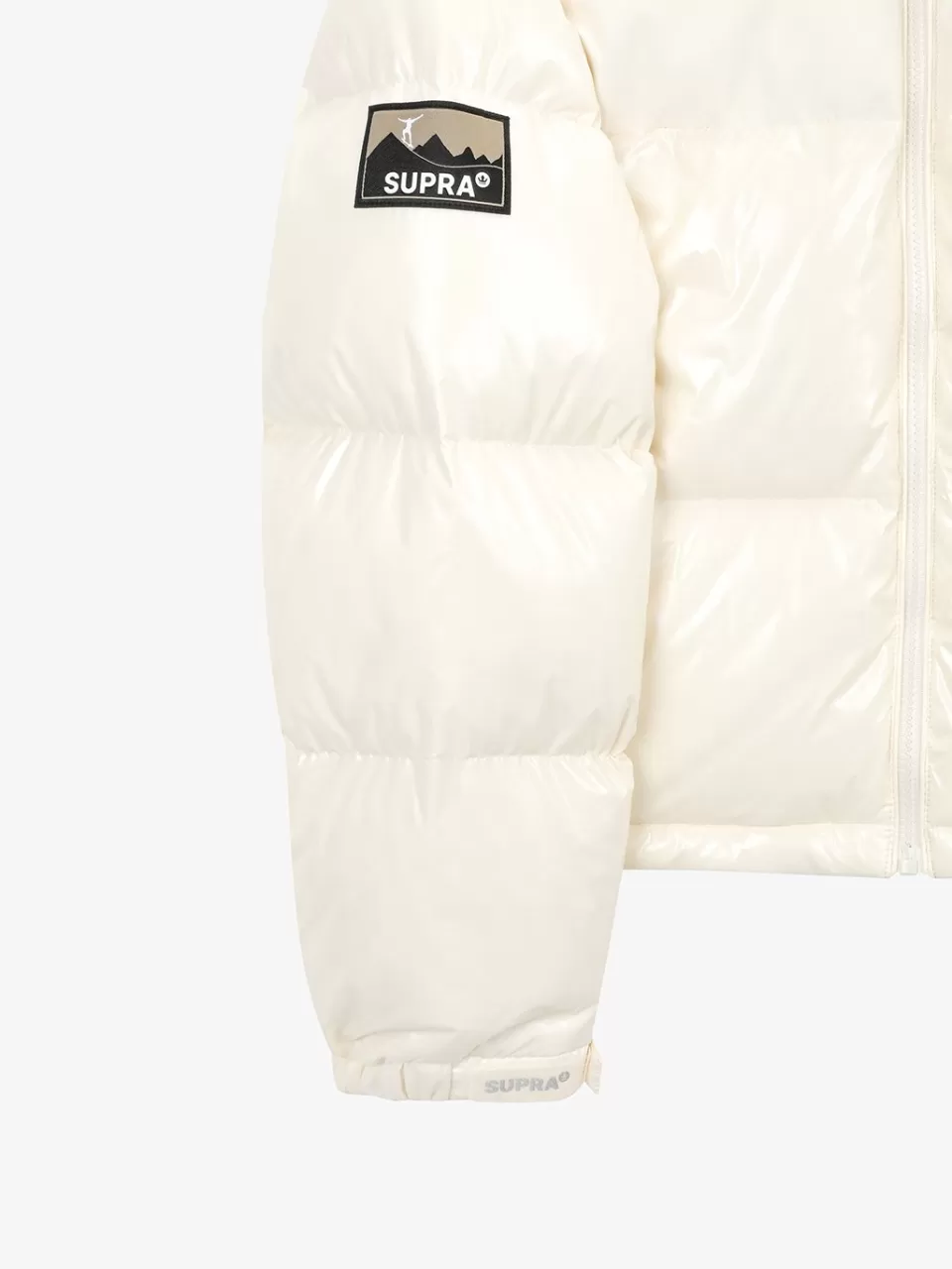 Down^SUPRA Women's Jacquard Color Block Short Down Jacket