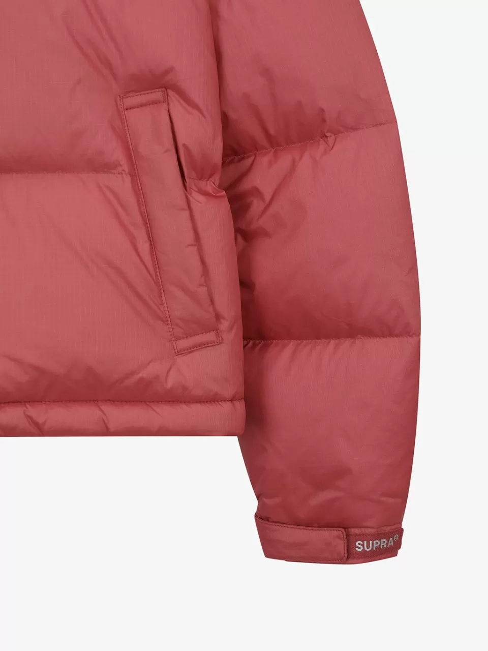 Down^SUPRA Women's Jacquard Color Block Short Down Jacket