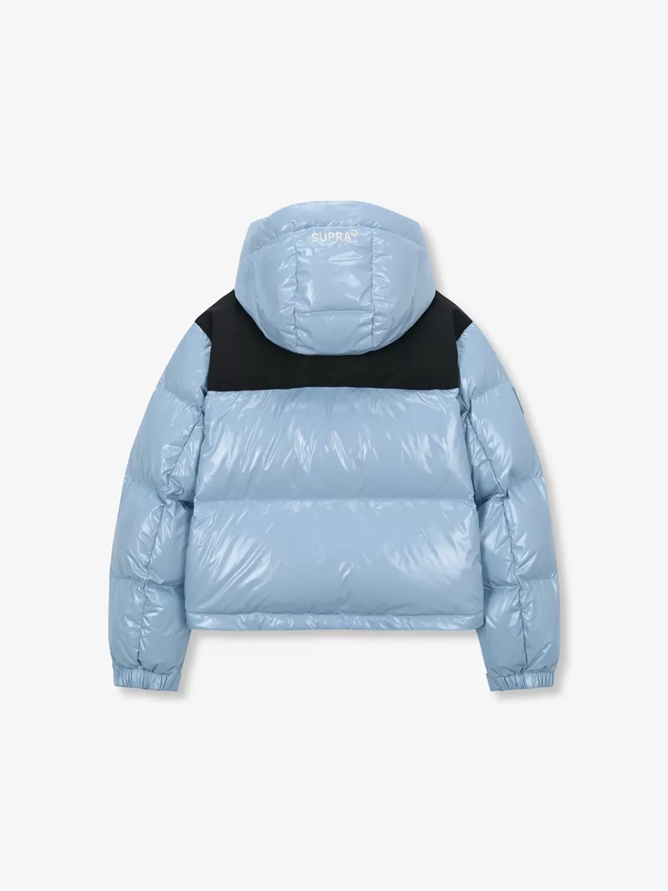 Down^SUPRA Women's Jacquard Color Block Short Down Jacket