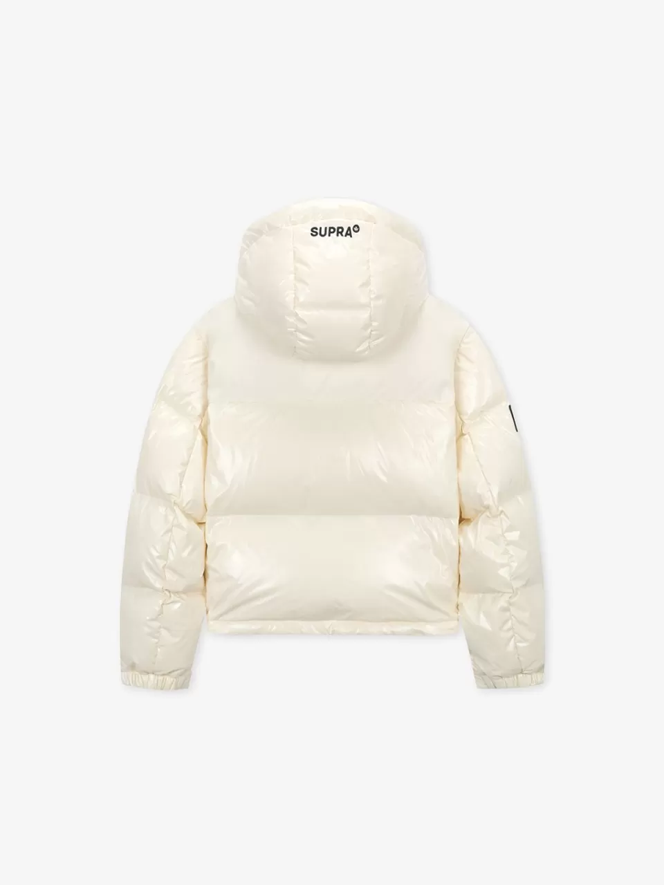 Down^SUPRA Women's Jacquard Color Block Short Down Jacket