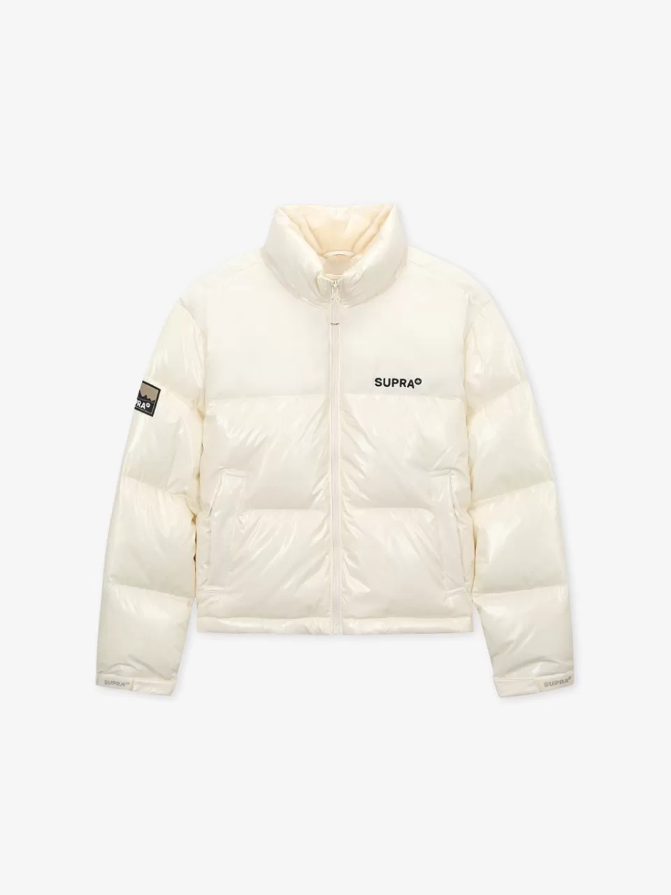 Down^SUPRA Women's Jacquard Color Block Short Down Jacket
