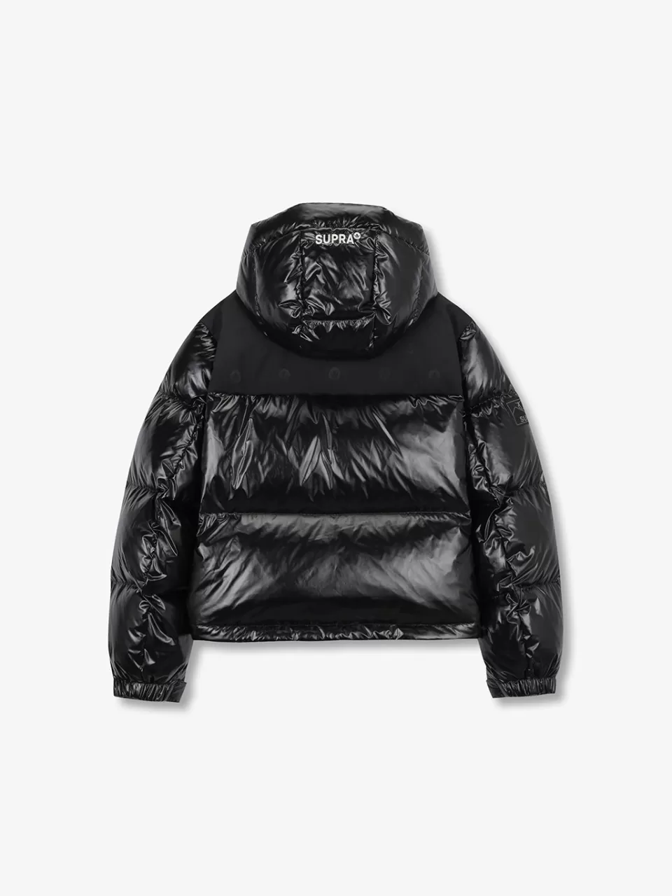 Down^SUPRA Women's Jacquard Color Block Short Down Jacket