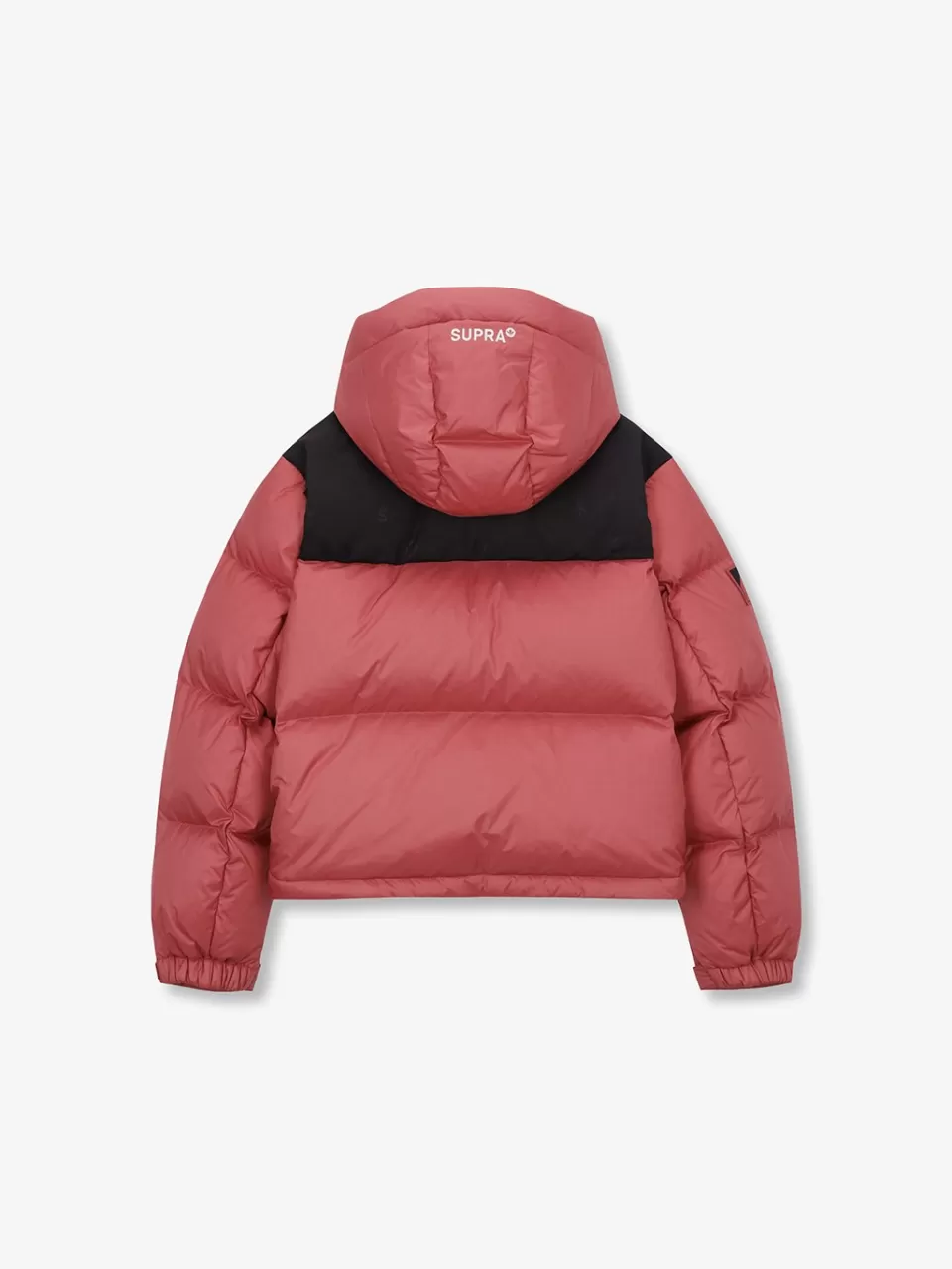 Down^SUPRA Women's Jacquard Color Block Short Down Jacket