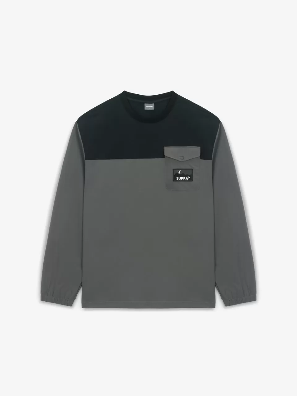 T-Shirts^SUPRA Woven Coloring point Long-Sleeved T-Shirt